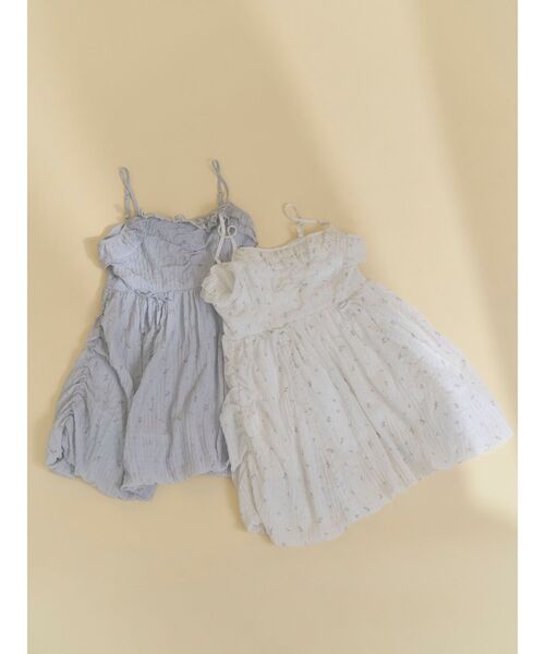 merry jenny（メリージェニー）の「sistars cami onepiece（ワンピース・レディース・ブルー/オフホワイト・FREE）」の21枚目の写真