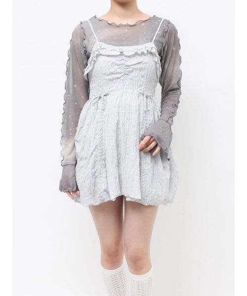 merry jenny（メリージェニー）の「sistars cami onepiece（ワンピース・レディース・ブルー/オフホワイト・FREE）」の16枚目の写真