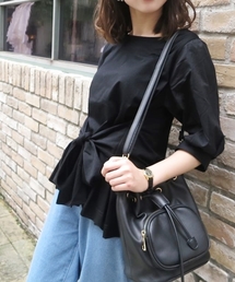 Chico | 前ポケット巾着２WAYバッグ(ショルダーバッグ)