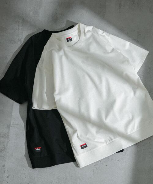 NANGA(ナンガ)の「『別注』NANGA×EKAL ロゴTシャツ(Tシャツ/カットソー・メンズ・ブラック/ホワイト・MEDIUM/LARGE)」の3枚目の写真