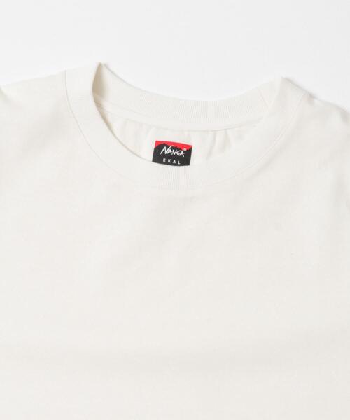 NANGA(ナンガ)の「『別注』NANGA×EKAL ロゴTシャツ(Tシャツ/カットソー・メンズ・ブラック/ホワイト・MEDIUM/LARGE)」の11枚目の写真