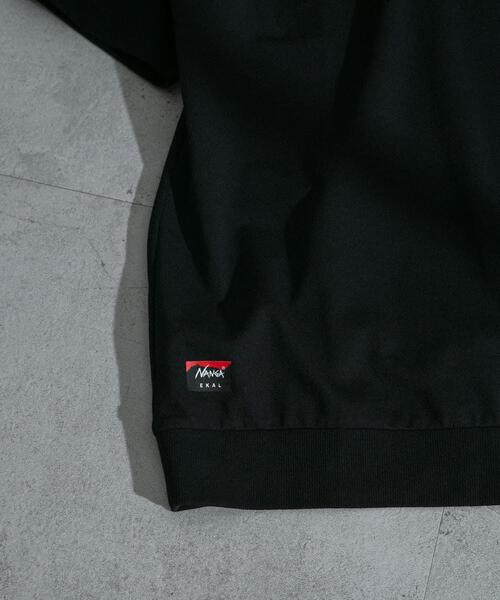 NANGA(ナンガ)の「『別注』NANGA×EKAL ロゴTシャツ(Tシャツ/カットソー・メンズ・ブラック/ホワイト・MEDIUM/LARGE)」の12枚目の写真