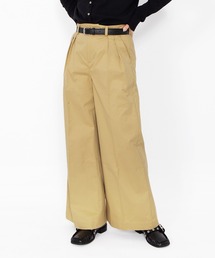 ツイルタックワイドパンツ