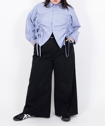 ツイルタックワイドパンツ