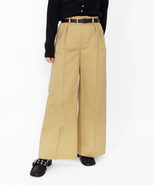 PUNYUS(プニュズ)の「ツイルタックワイドパンツ(その他パンツ・レディース・ブラック/オフホワイト/ベージュ・5/4/3/2/1)」の5枚目の写真