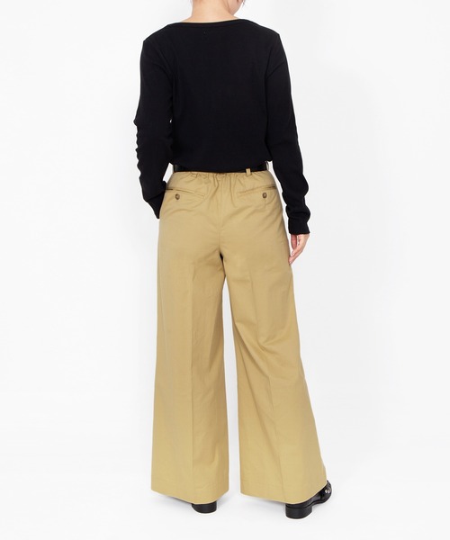 PUNYUS(プニュズ)の「ツイルタックワイドパンツ(その他パンツ・レディース・ブラック/オフホワイト/ベージュ・5/4/3/2/1)」の7枚目の写真
