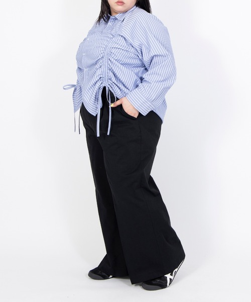 PUNYUS(プニュズ)の「ツイルタックワイドパンツ(その他パンツ・レディース・ブラック/オフホワイト/ベージュ・5/4/3/2/1)」の16枚目の写真