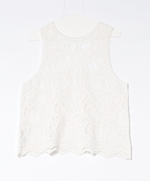 Jines（ジネス）の「刺繍2WAYタンク（ベスト・レディース・ブラック/ホワイト・38）」の3枚目の写真