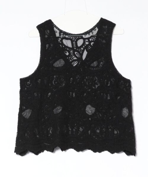 Jines（ジネス）の「刺繍2WAYタンク（ベスト・レディース・ブラック/ホワイト・38）」の15枚目の写真
