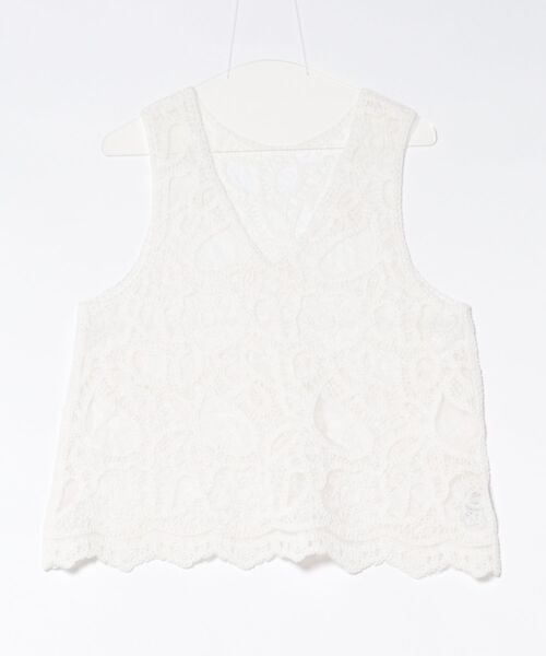 Jines（ジネス）の「刺繍2WAYタンク（ベスト・レディース・ブラック/ホワイト・38）」の14枚目の写真