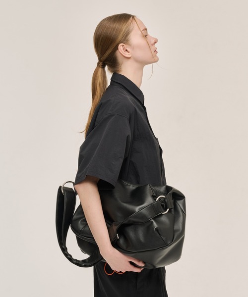 WETTEMPT(ウィテンプト)の「2WAY FAUX LEATHER SHOULDER BAG / 2WAY合皮ショルダーバッグ(ショルダーバッグ・メンズ・ブラック・ONESIZE)」の22枚目の写真