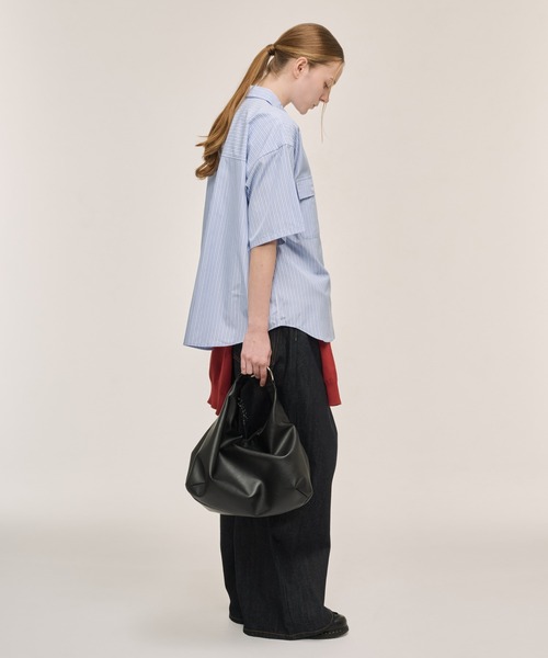 WETTEMPT(ウィテンプト)の「2WAY FAUX LEATHER SHOULDER BAG / 2WAY合皮ショルダーバッグ(ショルダーバッグ・メンズ・ブラック・ONESIZE)」の16枚目の写真