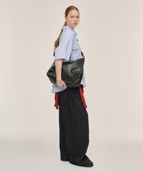 WETTEMPT(ウィテンプト)の「2WAY FAUX LEATHER SHOULDER BAG / 2WAY合皮ショルダーバッグ(ショルダーバッグ・メンズ・ブラック・ONESIZE)」の11枚目の写真