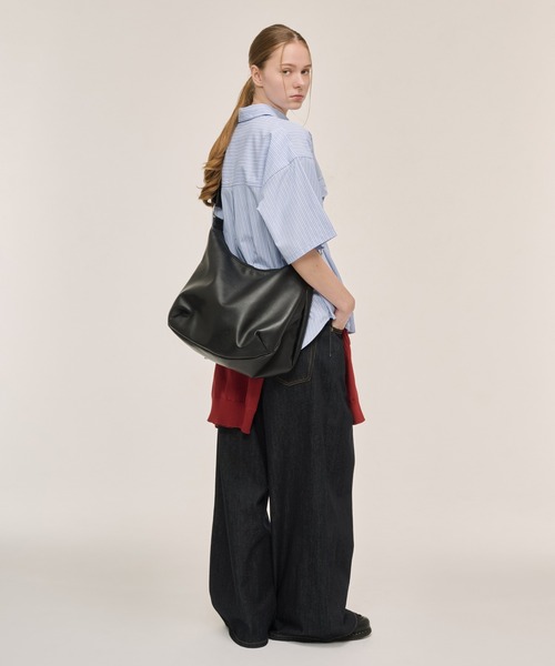 WETTEMPT(ウィテンプト)の「2WAY FAUX LEATHER SHOULDER BAG / 2WAY合皮ショルダーバッグ(ショルダーバッグ・メンズ・ブラック・ONESIZE)」の12枚目の写真