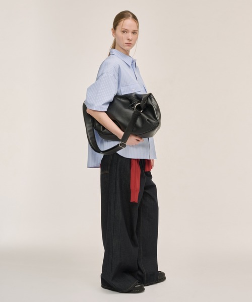 WETTEMPT(ウィテンプト)の「2WAY FAUX LEATHER SHOULDER BAG / 2WAY合皮ショルダーバッグ(ショルダーバッグ・メンズ・ブラック・ONESIZE)」の13枚目の写真