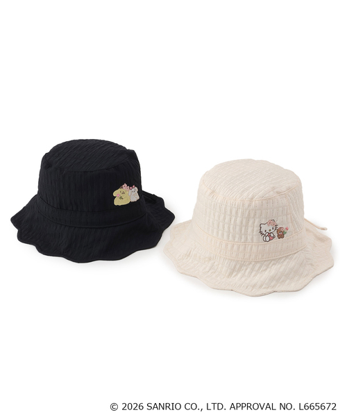 petit main（プティマイン）の「【サンリオキャラクターズ】スカラップリボンハット（キャップ・キッズ・オフホワイト/ネイビー・54cm/50cm/52cm）」の9枚目の写真