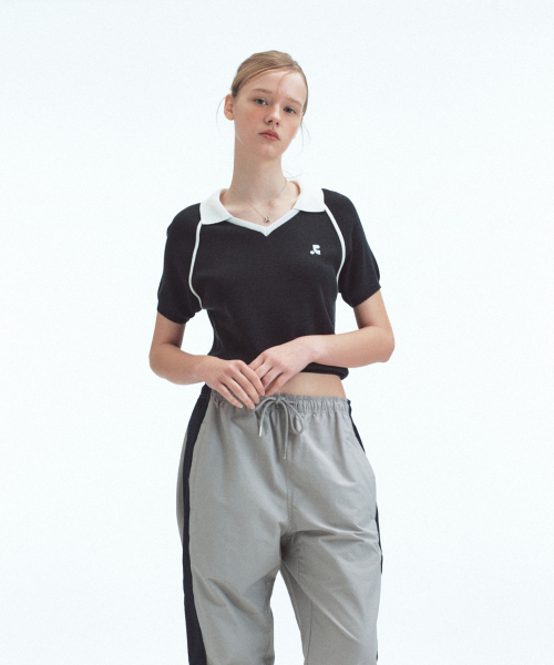 Rest&Recreation(レストアンドレクリエーション)の「V-NECK COLLAR KNIT TOP - NAVY(ニット/セーター・レディース・その他・ONE)」の2枚目の写真