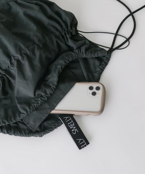 SMELLY（スメリー）の「ドロストギャザーナップサック（バックパック/リュック・レディース・ブラック/ライトブルー・-）」の10枚目の写真