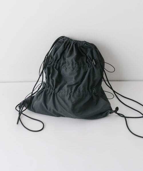 SMELLY（スメリー）の「ドロストギャザーナップサック（バックパック/リュック・レディース・ブラック/ライトブルー・-）」の11枚目の写真