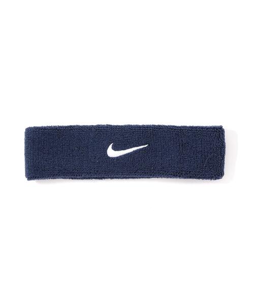NIKE(ナイキ)の「NIKE/ナイキ スウッシュ ヘッドバンド(ヘアバンド・メンズ・グレー/ブラック/ネイビー・F)」の3枚目の写真