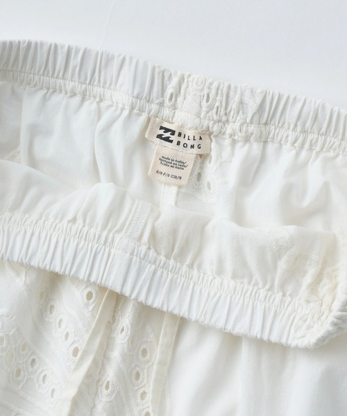 BILLABONG（ビラボン）の「BILLABONG/ビラボン ロングパンツ アイレット刺繍 セットアップ対応 BEACH LIVIN PANT BG01C721（その他パンツ・レディース・ホワイト・S）」の8枚目の写真