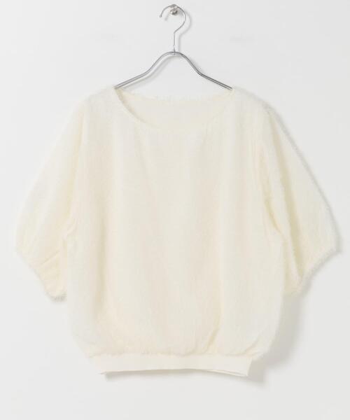 ITEMS URBANRESEARCH(アイテムズ アーバンリサーチ)の「フェザージャガードプルオーバー(シャツ/ブラウス・レディース・ブラック/オフホワイト・FREE)」の14枚目の写真