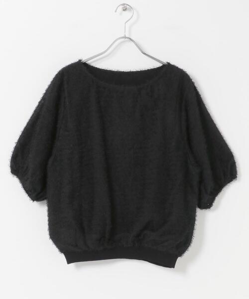 ITEMS URBANRESEARCH(アイテムズ アーバンリサーチ)の「フェザージャガードプルオーバー(シャツ/ブラウス・レディース・ブラック/オフホワイト・FREE)」の7枚目の写真