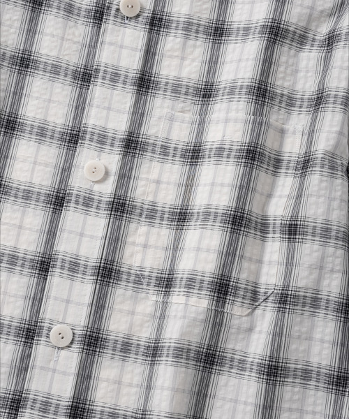 NONBLANK(ノンブランク)の「チャイナカラーチェックシャツ_OFF WHITE(シャツ/ブラウス・メンズ・アイボリー・MEDIUM/LARGE/X-LARGE)」の5枚目の写真
