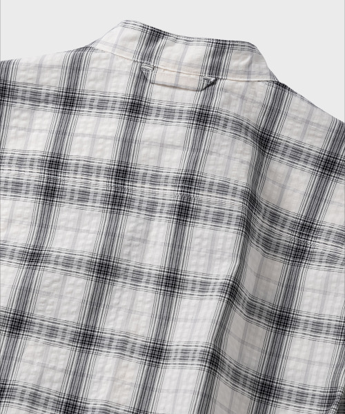 NONBLANK(ノンブランク)の「チャイナカラーチェックシャツ_OFF WHITE(シャツ/ブラウス・メンズ・アイボリー・MEDIUM/LARGE/X-LARGE)」の7枚目の写真