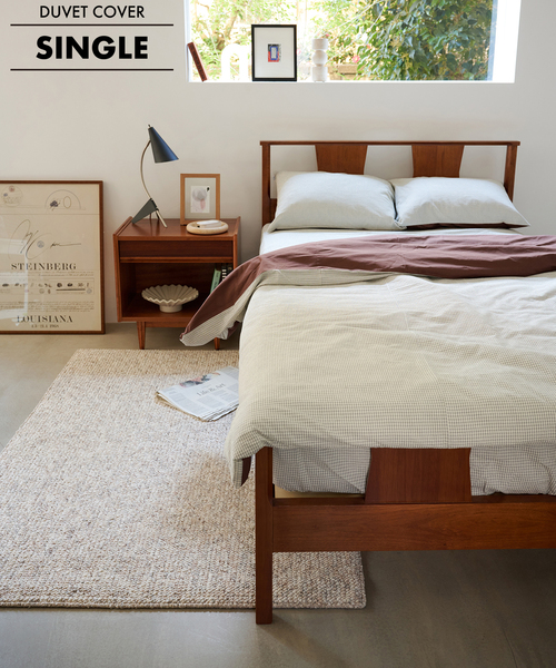 SUCKER CHECK DUVET COVER S 掛け布団カバー シングル（インテリア雑貨