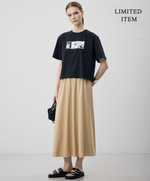 ICB(アイシービー)の「【WEB限定】マットスキューバ フレアスカート(スカート・レディース・ブラック系/黄土色系/ピーコックグリーン系・X-LARGE/LARGE)」の5枚目の写真