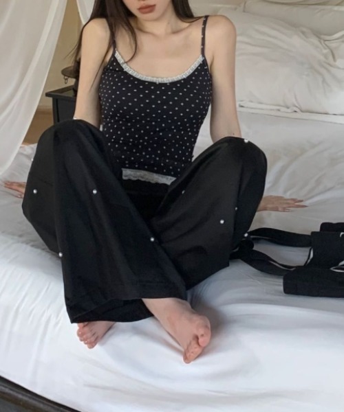 Vipoa（ヴィポア）の「dot race camisole（キャミソール・レディース・ホワイト/ブラック・FREE）」の17枚目の写真