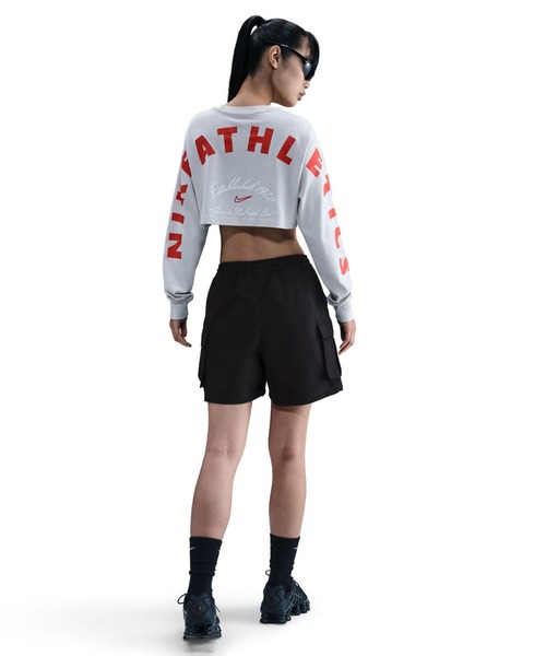 NIKE(ナイキ)の「ナイキ NIKE ナイキ NSW ストリート 5 カーゴ ショート(カーゴパンツ・レディース・ベージュ/ブラック・S/M/L)」の8枚目の写真