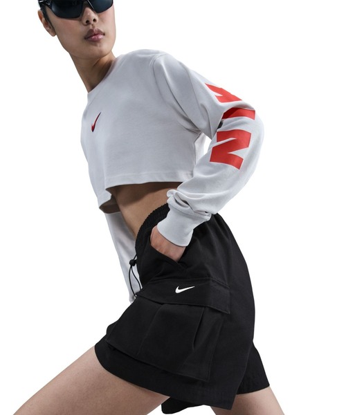 NIKE(ナイキ)の「ナイキ NIKE ナイキ NSW ストリート 5 カーゴ ショート(カーゴパンツ・レディース・ベージュ/ブラック・S/M/L)」の6枚目の写真