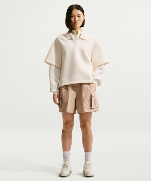 NIKE(ナイキ)の「ナイキ NIKE ナイキ NSW ストリート 5 カーゴ ショート(カーゴパンツ・レディース・ベージュ/ブラック・S/M/L)」の3枚目の写真