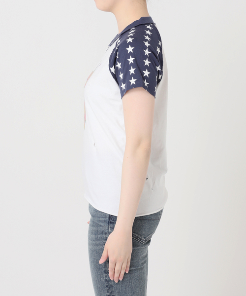 Oriens JOURNAL STANDARD（オリエンス ジャーナルスタンダード）の「【Ema gaspar×Oriens】Star Tee（Tシャツ/カットソー・レディース・ホワイト・FREE）」の5枚目の写真