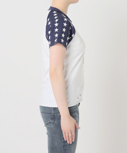 Oriens JOURNAL STANDARD（オリエンス ジャーナルスタンダード）の「【Ema gaspar×Oriens】Star Tee（Tシャツ/カットソー・レディース・ホワイト・FREE）」の7枚目の写真