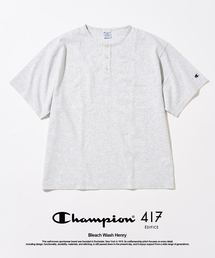 417 EDIFICE（フォーワンセブンエディフィス）の「CHAMPION / チャンピオン 417別注 Bleach Wash ヘンリー（Tシャツ/カットソー）」
