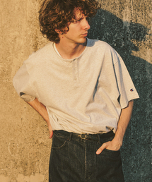 417 EDIFICE（フォーワンセブンエディフィス）の「CHAMPION / チャンピオン 417別注 Bleach Wash ヘンリー（Tシャツ/カットソー）」