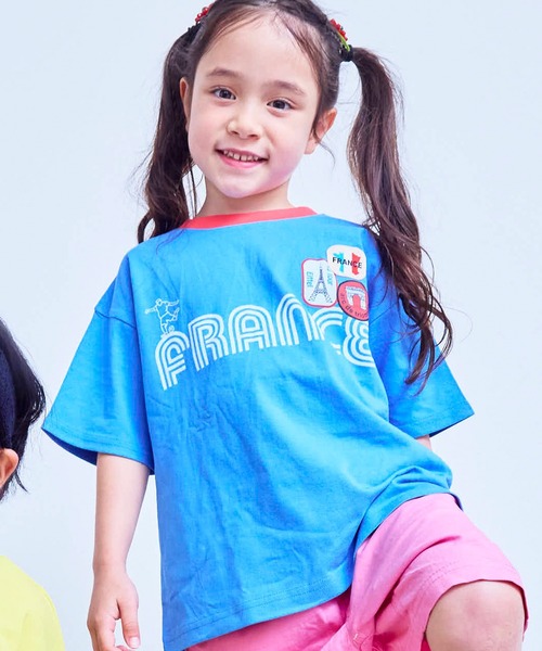 Life Support Products（ライフサポートプロダクツ）の「ワールドサポーター半袖Tシャツ（Tシャツ/カットソー・キッズ・ライトブルー/ネイビー/レッド/オフホワイト/イエロー/ブルー/チャコール・90/100/110/120/80/130/95/140/150）」の10枚目の写真