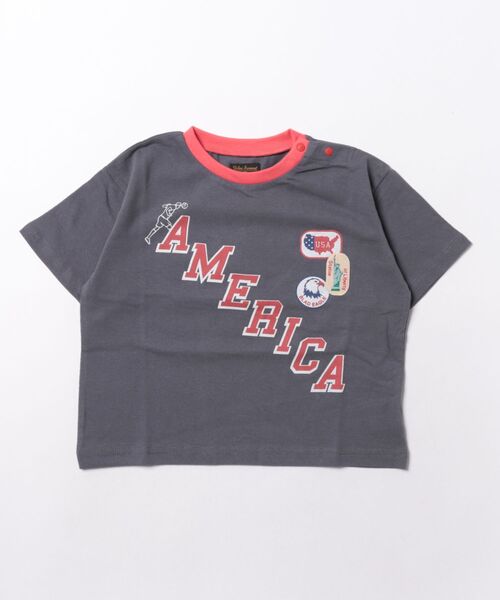 Life Support Products（ライフサポートプロダクツ）の「ワールドサポーター半袖Tシャツ（Tシャツ/カットソー・キッズ・ライトブルー/ネイビー/レッド/オフホワイト/イエロー/ブルー/チャコール・90/100/110/120/80/130/95/140/150）」の21枚目の写真