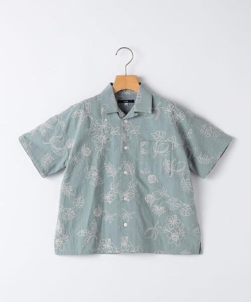 SHIPS(シップス)の「SHIPS KIDS:100~130cm /エンブロイダリー オープンカラー シャツ(シャツ/ブラウス・キッズ・アイボリー/ライトブルー・110/100/130/120)」の16枚目の写真
