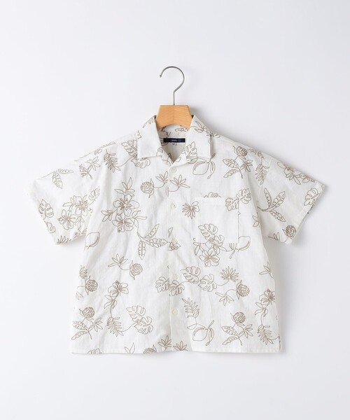 SHIPS(シップス)の「SHIPS KIDS:100~130cm /エンブロイダリー オープンカラー シャツ(シャツ/ブラウス・キッズ・アイボリー/ライトブルー・110/100/130/120)」の17枚目の写真