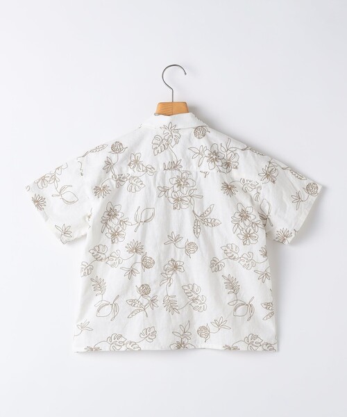 SHIPS(シップス)の「SHIPS KIDS:100~130cm /エンブロイダリー オープンカラー シャツ(シャツ/ブラウス・キッズ・アイボリー/ライトブルー・110/100/130/120)」の18枚目の写真