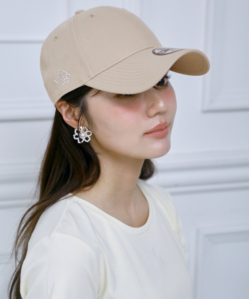 ROYAL PARTY(ロイヤルパーティー)の「【NEW ERA】9FORTYラインストーンサイドロゴキャップ(キャップ・レディース・ベージュ/ブラック・FREE)」の10枚目の写真