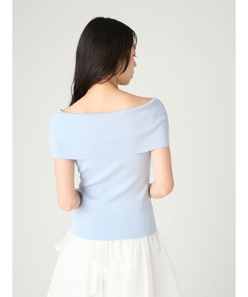 FRAY I.D（フレイアイディー）の「オフショルニットトップス／ウォッシャブル・UVカット・接触冷感（ニット/セーター・レディース・ブラック/ライトブルー/その他/レッド・F）」の15枚目の写真
