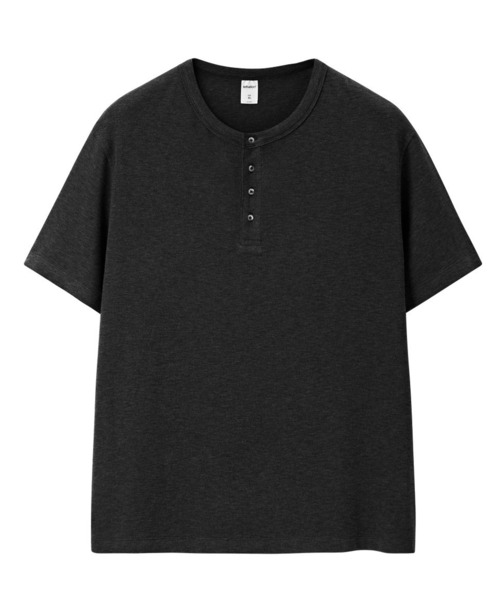 CORPUS TOKYO(コーパス トーキョー)の「スラブニット ヘンリーネック Tシャツ(Tシャツ/カットソー・メンズ・グレー/ブラック/アイボリー・1/2/3)」の6枚目の写真