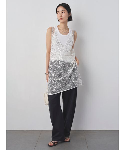 MIESROHE（ミースロエ）の「メタルバックルバレルパンツ（その他パンツ・レディース・カーキ/チャコールグレー/ネイビー・1/0）」の6枚目の写真