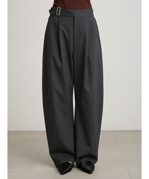 MIESROHE（ミースロエ）の「メタルバックルバレルパンツ（その他パンツ・レディース・カーキ/チャコールグレー/ネイビー・1/0）」の8枚目の写真