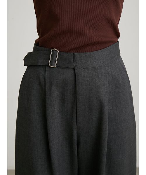 MIESROHE（ミースロエ）の「メタルバックルバレルパンツ（その他パンツ・レディース・カーキ/チャコールグレー/ネイビー・1/0）」の11枚目の写真